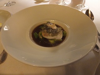 iodized john dory, braised leeks with caramelized buttermilk